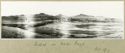 Shellal on the Wadi Guzzeh, October 1917 by Capt. Arthur Rhodes